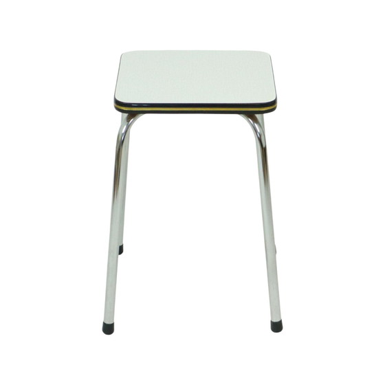 Image 1 of Formica Stool Chrome Plant Table