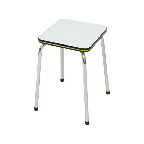 Image 1 of Formica Stool Chrome Plant Table