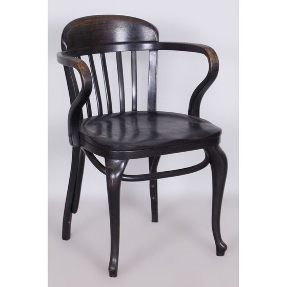 Image 1 of Fauteuil Vintage Art Déco en hêtre pour Thonet, Autriche 1920