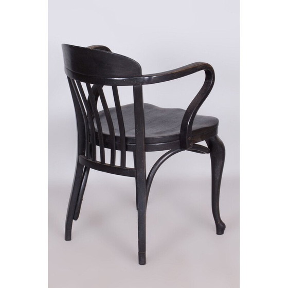 Image 1 of Fauteuil Vintage Art Déco en hêtre pour Thonet, Autriche 1920