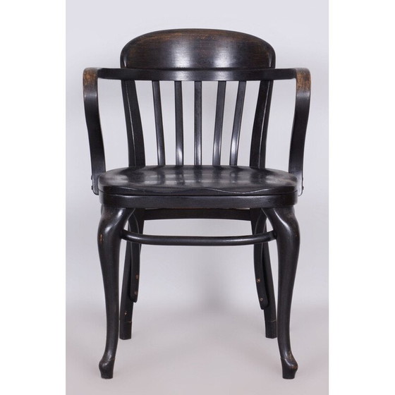 Image 1 of Fauteuil Vintage Art Déco en hêtre pour Thonet, Autriche 1920