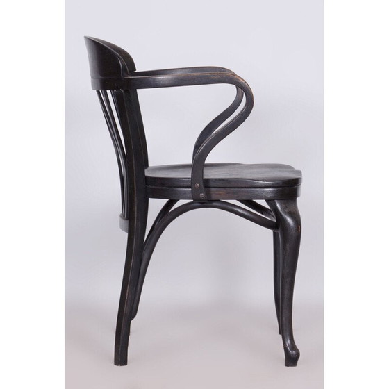 Image 1 of Fauteuil Vintage Art Déco en hêtre pour Thonet, Autriche 1920
