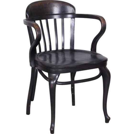 Image 1 of Fauteuil Vintage Art Déco en hêtre pour Thonet, Autriche 1920