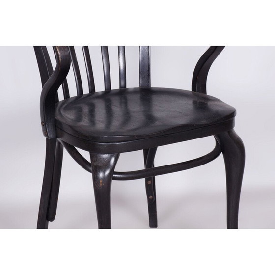 Image 1 of Fauteuil Vintage Art Déco en hêtre pour Thonet, Autriche 1920