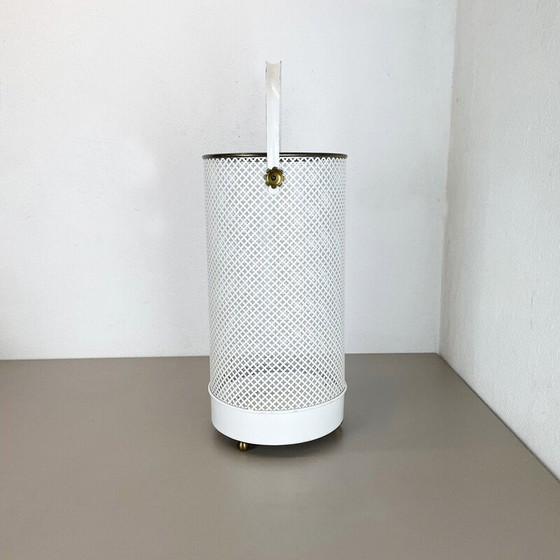 Image 1 of Porte-parapluie vintage en métal "mategot" pour Vereinigte Werkstätten München, Allemagne années 1950