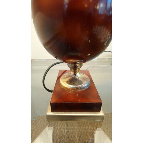 Image 1 of Lampe de table vintage néoclassique crème, 1970