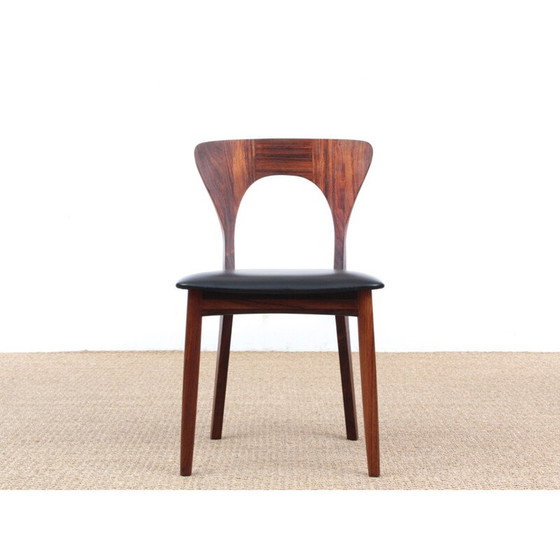 Image 1 of Suite de 4 chaises vintage en palissandre de Rio modèle Peter par Niels Koefoed, 1958