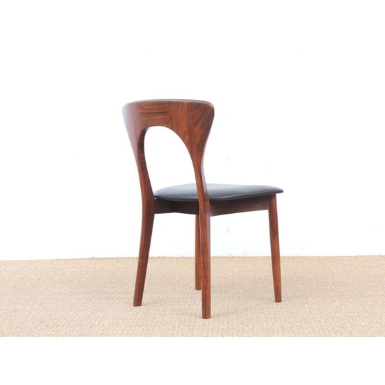 Image 1 of Suite de 4 chaises vintage en palissandre de Rio modèle Peter par Niels Koefoed, 1958