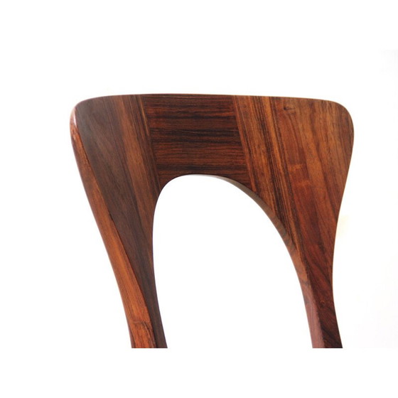 Image 1 of Suite de 4 chaises vintage en palissandre de Rio modèle Peter par Niels Koefoed, 1958