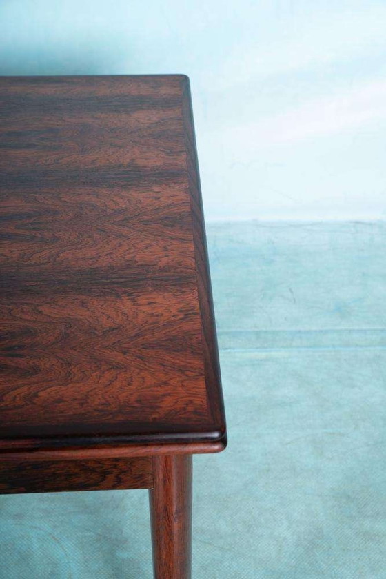 Image 1 of Table de salle à manger extensible vintage au design danois, table en bois de rose