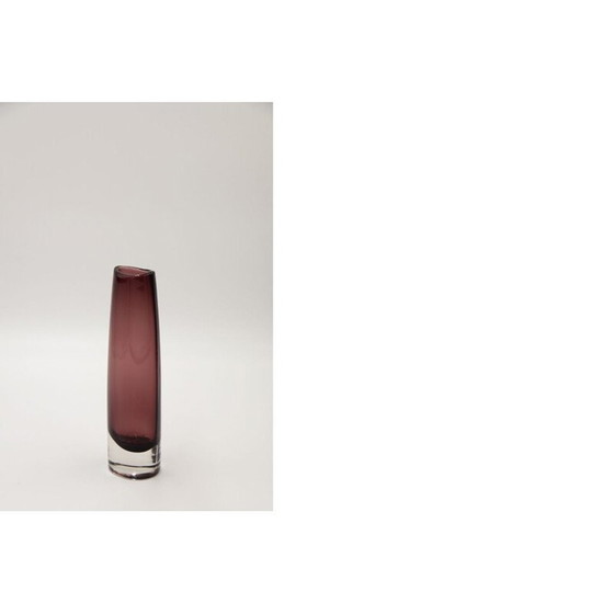 Image 1 of Vase en verre prune Sommerso du milieu du siècle, Scandinavie, années 1950