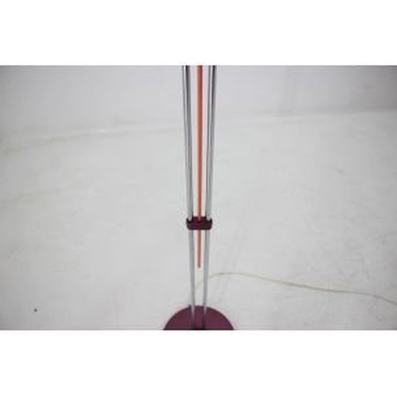 Image 1 of Lampadaire vintage en tissu blanc et acier pour Ligdokov, Tchécoslovaquie 1970