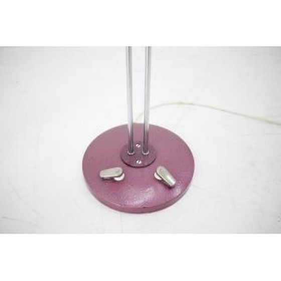 Image 1 of Lampadaire vintage en tissu blanc et acier pour Ligdokov, Tchécoslovaquie 1970