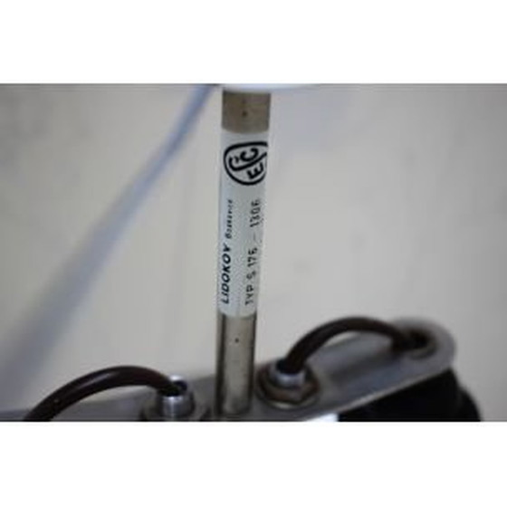 Image 1 of Lampadaire vintage en tissu blanc et acier pour Ligdokov, Tchécoslovaquie 1970