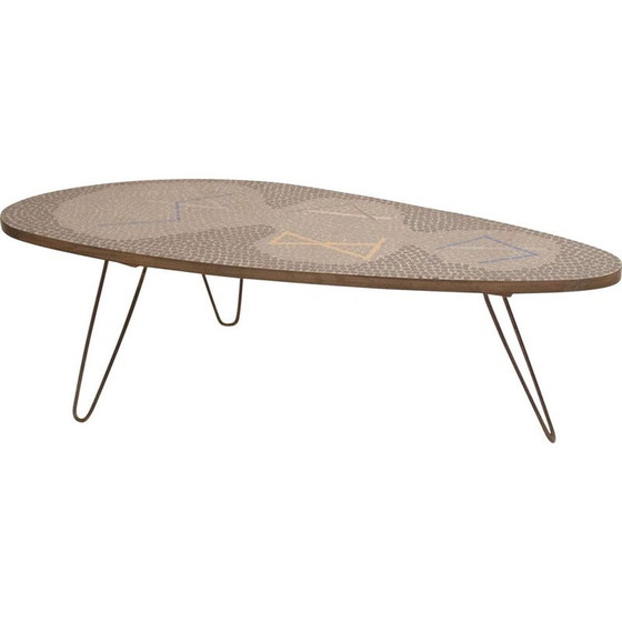 Image 1 of Table basse vintage par Berthold Muller Oerlinghausen pour Berthold Muller Mosaikwerkstatten, 1960s
