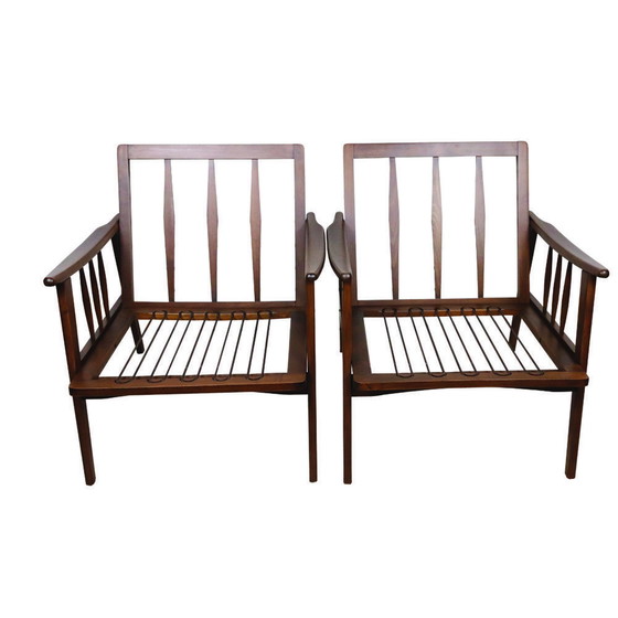 Image 1 of Ensemble canapé et fauteuil Mid Century, France, 1950S