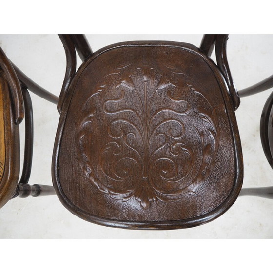 Image 1 of Ensemble de 4 chaises de salle à manger vintage par Thonet, années 1920