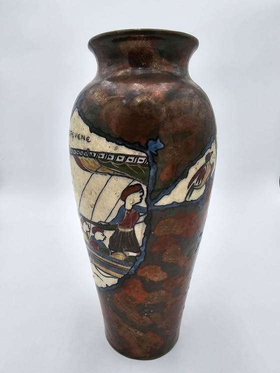 Image 1 of Vase À Décor De La Tapisserie De Bayeux