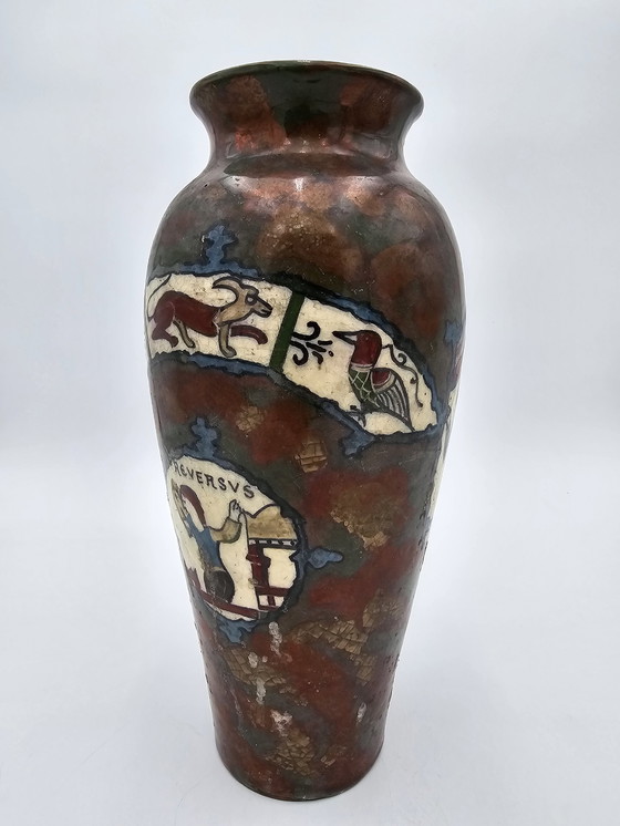 Image 1 of Vase À Décor De La Tapisserie De Bayeux