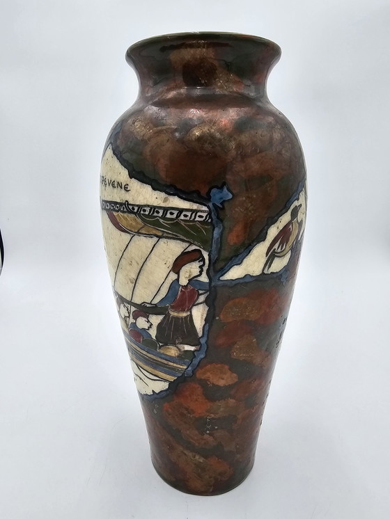 Image 1 of Vase À Décor De La Tapisserie De Bayeux