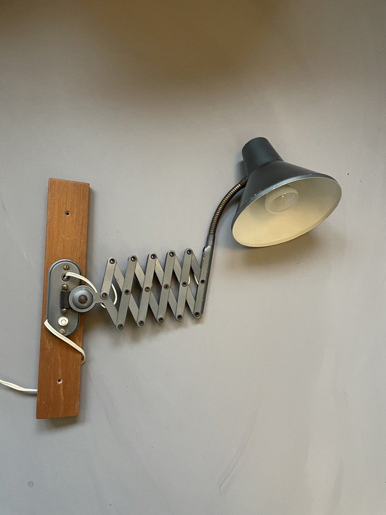 Image 1 of Lampe à ciseaux Hala, couleur pétrole Rare