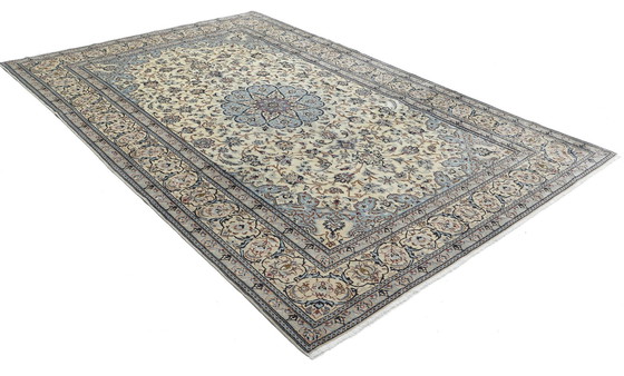 Image 1 of Tapis persan noué à la main original Naïn 9 La avec soie 308 X 200 cm Top condition