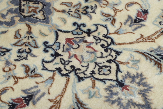 Image 1 of Tapis persan noué à la main original Naïn 9 La avec soie 308 X 200 cm Top condition