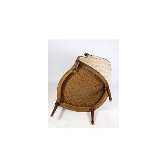 Image 1 of Paire de fauteuils Louise seize en acajou poli, 1880