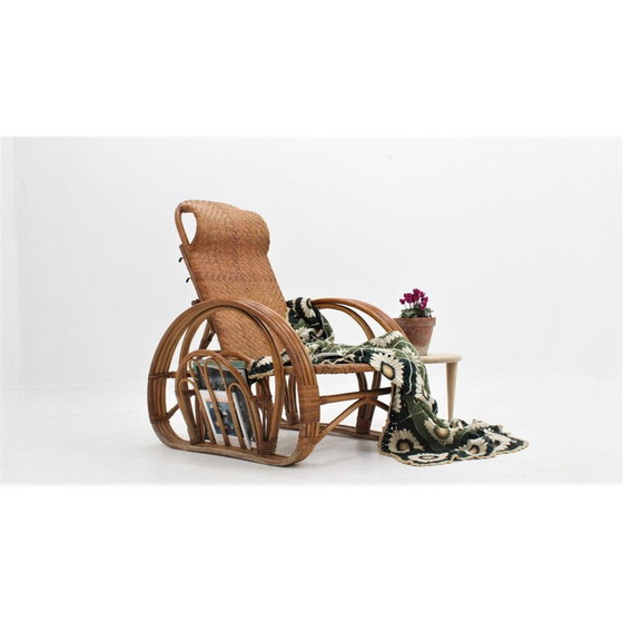 Image 1 of Fauteuil vintage en rotin Italie 1950