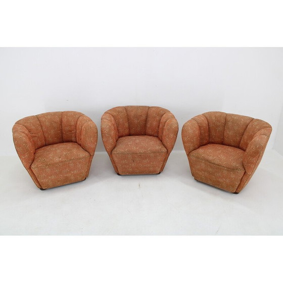 Image 1 of Ensemble de 3 fauteuils Club vintage pour Up Zavody, Tchécoslovaquie 1930