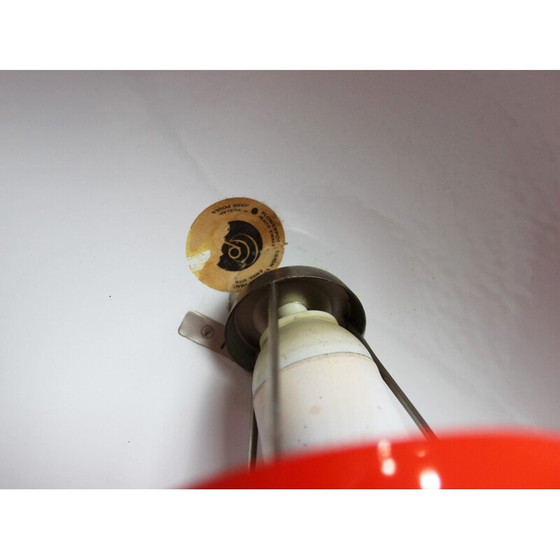 Image 1 of Lampe suspendue vintage à pot de fleur rouge modèle VP1 par Verner Panton, 1968