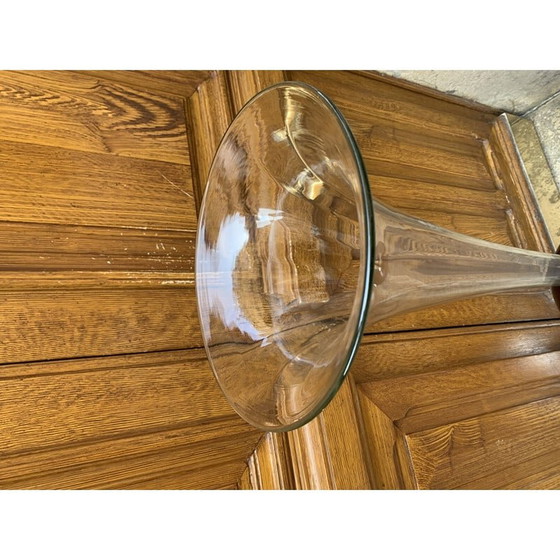 Image 1 of Vase vintage en chrome, verre et cristal "speak into the megaphone" par Eric Katz, 2021