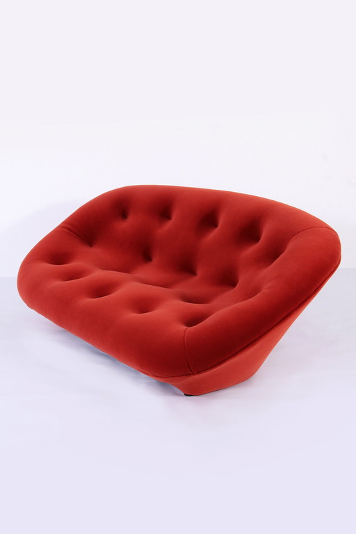 Ligne Roset En Velours Orange Rouille Modèle Ploum France