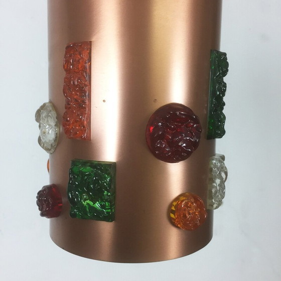 Image 1 of Ensemble de 2 lampes suspendues en cuivre, Allemagne - années 1970