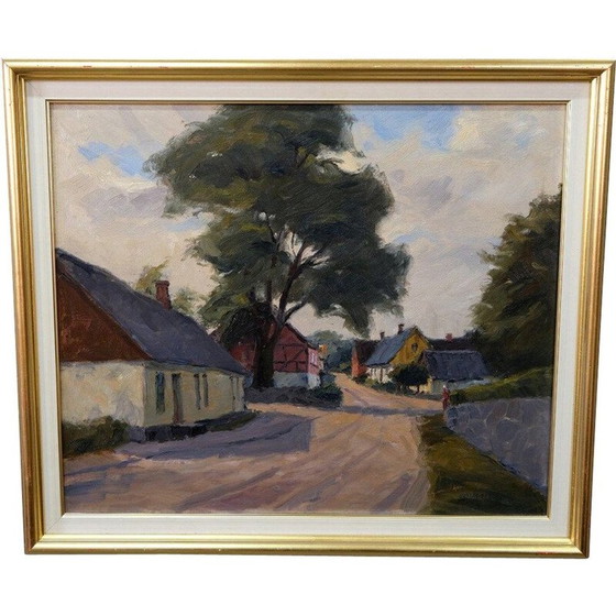 Image 1 of Peinture moderne vintage de Gustav Berlin, Suède 1967