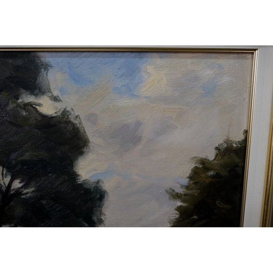 Image 1 of Peinture moderne vintage de Gustav Berlin, Suède 1967