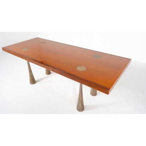 Table de salle à manger vintage par Angelo Mangiarotti, Italie