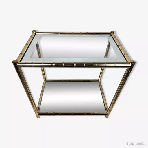 Maison Lancel - Table D'Appoint - Console - Desserte - Bout De Canapé - Bicolore