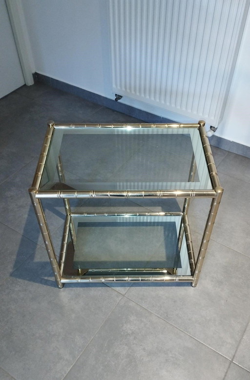 Maison Lancel - Table D'Appoint - Console - Desserte - Bout De Canapé - Bicolore