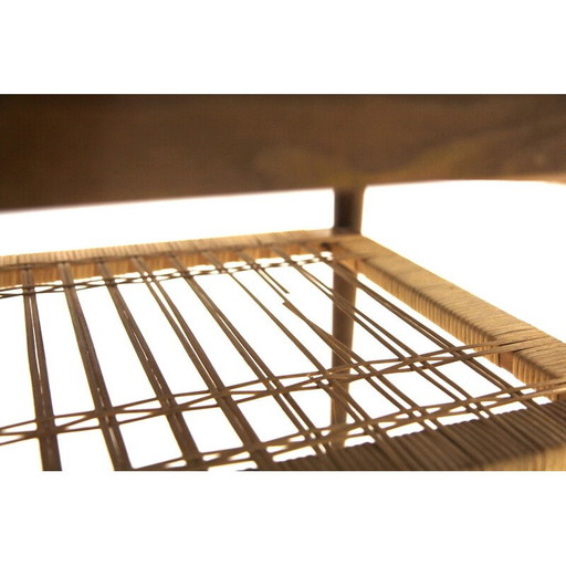 Table basse extensible en acajou, Suède 1950