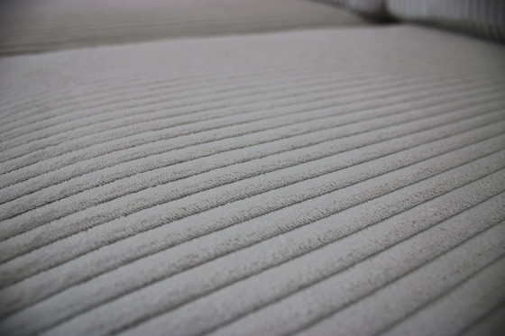 Image 1 of Cor Conseta Canapé quatre places en tissu velours côtelé blanc Canapé& pouf Recouvert