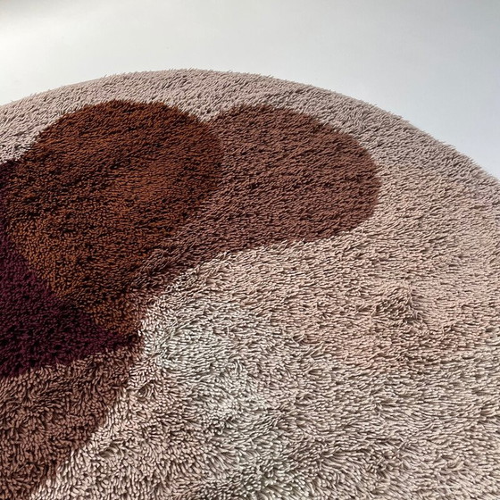 Image 1 of Tapis vintage psychédélique multicolore en laine polyacrylique par Desso, Pays-Bas 1970