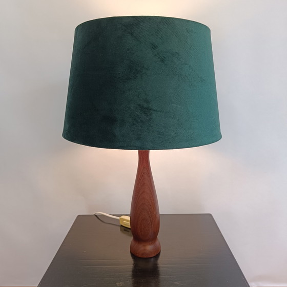 Image 1 of Lampe à poser en bois de teck Mid Century