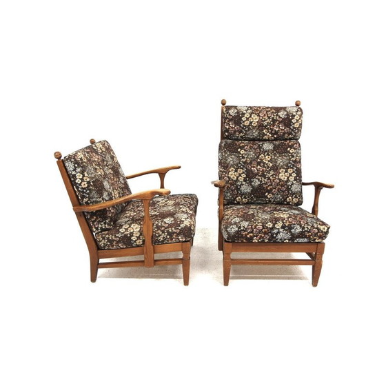 Image 1 of Paire de fauteuils vintage en pin par Göperts Möbler, Suède 1960