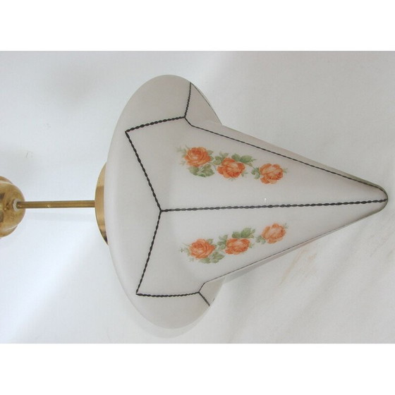Image 1 of Lampe suspendue vintage en laiton Art Déco, 1920