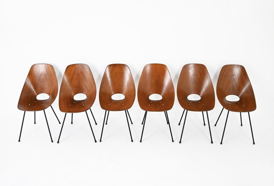 Image 1 of Chaises "Medea" par Vittorio Nobili pour Fratelli Tagliabue, 1950, ensemble de 6
