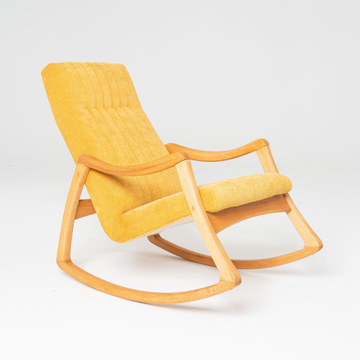 1X Chaise à bascule tchèque par Ton 1960S