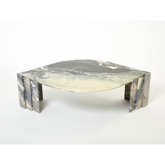 Image 1 of Table basse vintage en marbre sicilien, France 1970