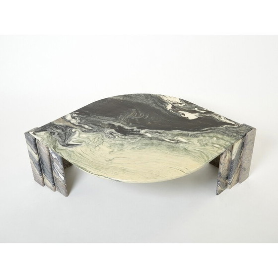 Image 1 of Table basse vintage en marbre sicilien, France 1970