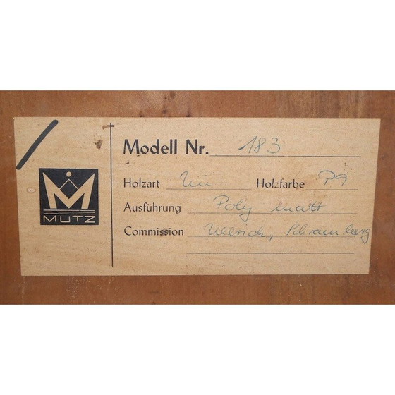 Image 1 of Table basse en noyer, Manufaturer Mutz - 1970